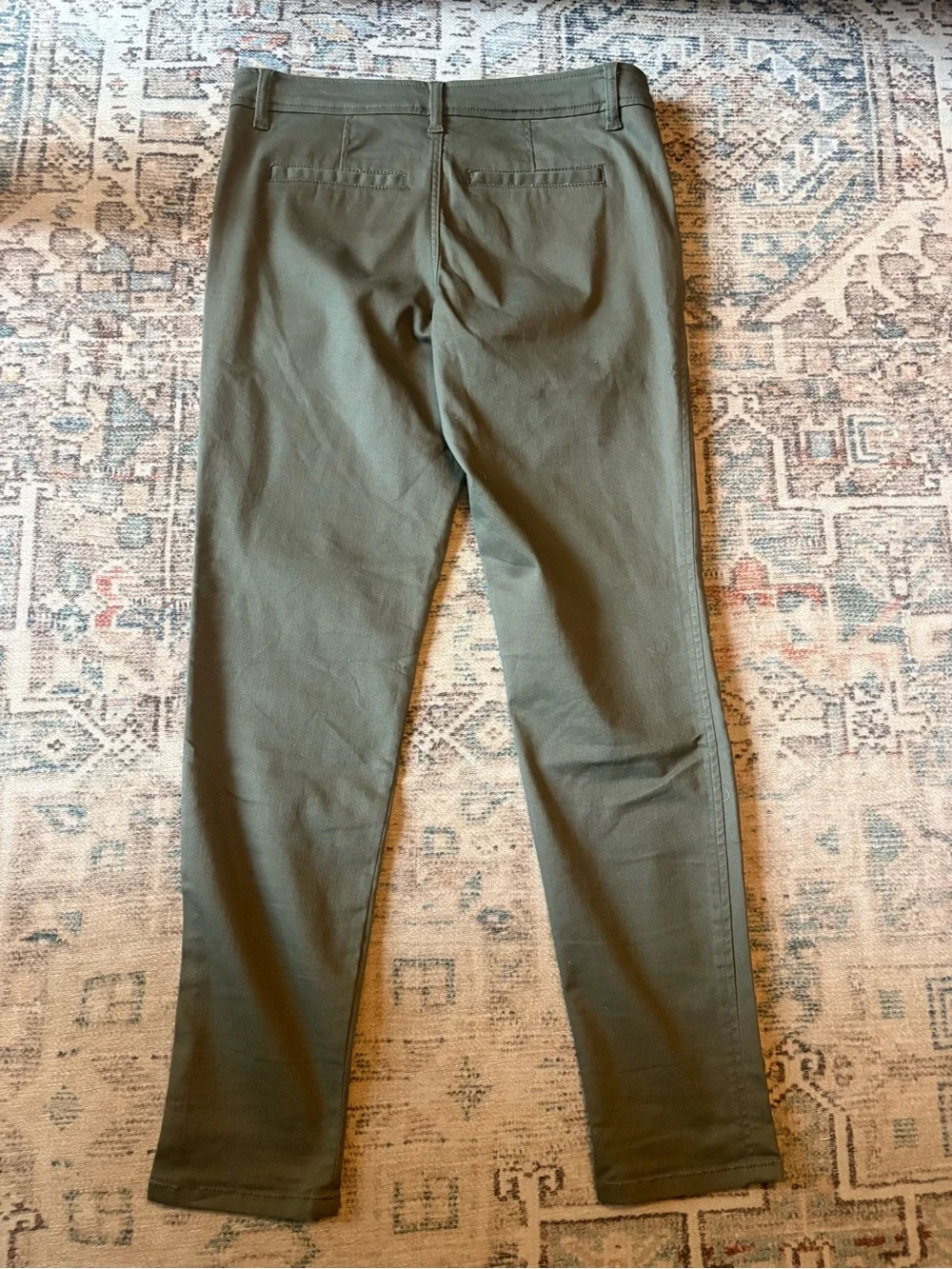 Market & Spruce olive green skinny leg pants, Women’s 4